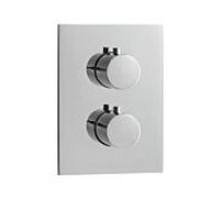Herzbach Nano thermostat de douche encastré carré, chromé