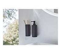 Herzbach Noir profond Seifenspender 23.811000. 2000 .12 noir mat, montage mural