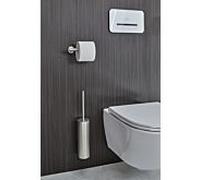 Herzbach Living porte-rouleau de papier 36.814000.1.14 montage mural, rosace ronde, finition inox