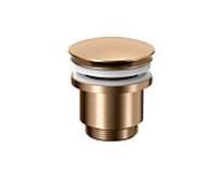Herzbach Robinet de vidange LIVING PUSH avec/sans 11.462500. 2000 .39 fonction de stockage, rond, acier cuivré