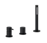 Herzbach SIRO BLACK Robinetterie sur gorge de baignoire, Mitigeur monocommande, 30.120250.2.12,