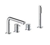Herzbach Siro mélangeur de bain à quatre trous 30.120250. 2000 .01 avec bec, chromé