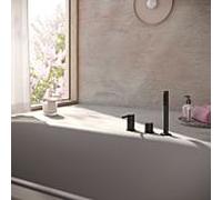 Herzbach SIRO BLACK Robinetterie sur gorge de baignoire, Mitigeur monocommande, 30.120250.2.12,