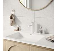 Herzbach Siro Taille L mitigeur lavabo 30.120420. 2000 .07 sans garniture de vidange , blanc compagnon