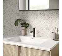 Herzbach Siro Taille S mitigeur lavabo 30.120321. 2000 .12 sans garniture de vidange , noir mat