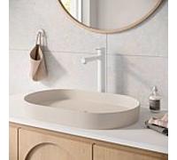 Herzbach Siro taille XL mitigeur lavabo 30.120420.3.07 avec tige surélevée, sans garniture de vidange , blanc mat