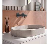 Herzbach Mur Siro mitigeur lavabo 30.120957. 2000 .06 gris mat, montage encastré, saillie 240mm