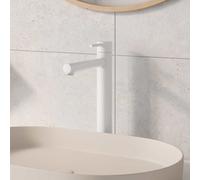 Herzbach SIRO WHITE Mitigeur de lavabo à bec haut XL-Size, 30.120420.3.07, XL-Size