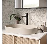 Herzbach SIRO BLACK Mitigeur de lavabo à bec haut XL-Size, 30.120420.3.12, XL-Size