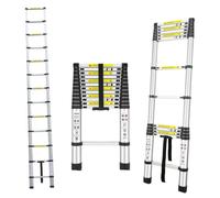 Herzberg HG-5380: Multi-Purpose Aluminum Telescopic Extension Ladder - 3.8M