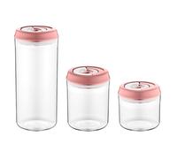 Herzberg Hg-Ck785: Ensemble De Pots De Stockage Sous Vide Rose