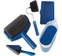 Herzberg Kit de Rouleau à Peinture avec Réservoir HG04395, Verre Doseur | système anti-goutte, poignée télescopique, verre doseur, barre d'extension, accessoires inclus, tous murs