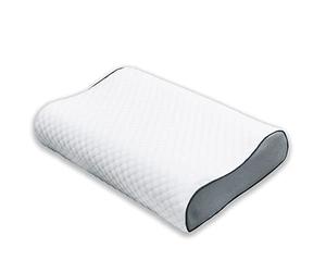 Herzberg® Oreiller en Mousse à mémoire de Forme pour Les douleurs cervicales - Orthopédique - Ergonomique - Oreiller de Couchage de Luxe 60x40 cm