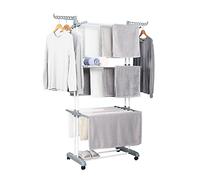 Herzberg Séchoir multifonctions HG8034 - 20 m d'étendage - Gris