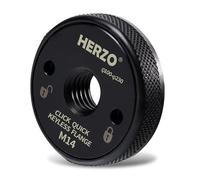 HERZO Ecrou de Serrage Rapide M 14 pour meuleuse Bosch, Black&Decker, Dewalt, Flex, Hitachi, Metabo, Makita etc.