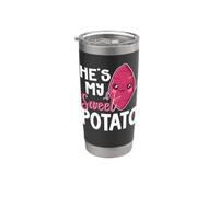 He's My Sweet Pato Funny Thanksgiving Day Couples Family Gobelet isotherme en acier inoxydable double paroi