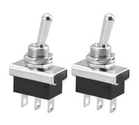 Heschen Commutateur à bascule en métal, KN3D-102, 12V 25A, On/On, 2 positions 3 broches, pour éclairage de tableau de bord (2)