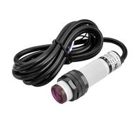 Heschen Commutateur de proximité photoélectrique infrarouge M18, type de réflexion diffuse, E3F-DS30P3, distance de détection 10-30 cm, 10-30 VDC 200 mA, PNP NO+NC, 4 fils
