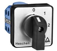 Heschen Commutateur de sélecteur à came rotative universelle LW28-20/0123.3 660V 20A 4 positions 3 phases 12 bornes CE