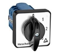 Heschen Commutateur de sélecteur de came rotatif universel LW28-20/0-4.4 660V 20A 5 positions 4 phases 16 bornes CE