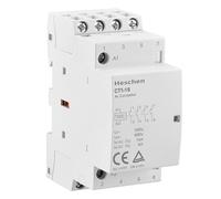 Heschen Contacteur AC domestique, CT1-16, Ie 16 A, 4 broches, quatre normalement ouverts, tension de bobine AC 220/240 V, montage sur rail DIN 35 mm