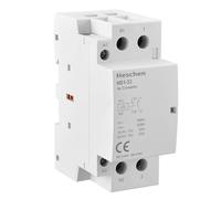 Heschen Contacteur AC domestique, HS1-32, Ie 32A, 2 pôles 1NO 1NC, tension de bobine AC/DC 24V, montage sur rail DIN 35 mm, homologué TUV