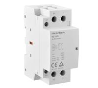 Heschen Contacteur AC domestique, HS1-40, Ie 40A, 2 pôles 1NO 1NC, tension de bobine AC 220/240 V, montage sur rail DIN 35 mm