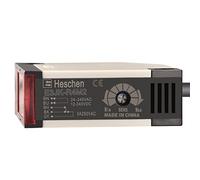 Heschen Interrupteur à capteur photoélectrique, E3JK-R4M2, 24-240 VAC/12-240 VDC, type de réflexion de retour, distance de détection 4 m, avec panneau réflecteur