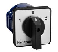 Heschen Interrupteur rotatif à came, LW28-125/D202.2, 125A 660VAC, 2 phases, ON/OFF/ON 3 positions, 8 bornes