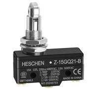 Heschen Micro interrupteur Z-15GQ21-B à montage sur panneau poussoir à rouleau transversal moyen OP 3 borne à vis 15A courant nominal
