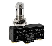 Heschen Micro interrupteur Z-15GQ22-B à montage sur panneau à rouleau plongeur 3 borne à vis 15A courant nominal