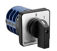 Heschen Sélecteur de came rotatif universel, SZW26-32/0-3.3, 660V 32A, 4 positions, 3 phases, 12 bornes, CE