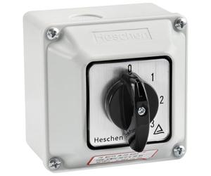 Heschen SZW26-20-0-4.2D-BX Commutateur universel à cames verrouillable ON-OFF 5 positions 8 bornes avec boîte extérieure principale CE 660 V 20 A