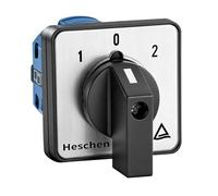 Heschen SZW26-20/D202.2 Interrupteur universel rotatif à came 660V 20A ON-OFF-ON 3 positions 2 phases 8 bornes CE