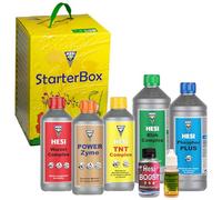Hesi Starter Box Terre - Kit de démarrage Terre avec complexe racine Hesi 500 ml, Hesi SuperVit 10 ml, Hesi PowerZyme 500 ml, Hesi TNT Complex 500 ml, Hesi Blüh Complex 1 L, Hesi Phosphor Plus 1 L,