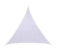 Voile d'ombrage triangulaire ""Curacao"" blanc 3x3x3m en polyester - Hespéride