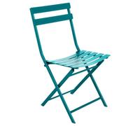 Chaise de jardin pliante GREENSBORO Bleu canard Acier traité époxy, Traitement antirouille renforcé Hespéride