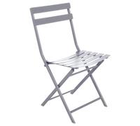 Chaise de jardin pliante GREENSBORO Gris quartz Acier traité époxy, Traitement antirouille renforcé Hespéride