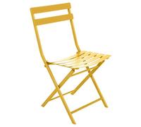 HESPERIDE - Chaise de Jardin Pliante Greensboro Moutarde - Acier Traité Antirouille Renforcé - Dim 50 x 42 x 81 cm - Meuble d'Extérieur Pliable