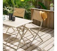 Hesperide Chaise de jardin pliante Modula argile beige