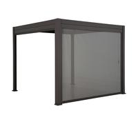 Hespéride Evora Pergola avec store - Graphite 4 m