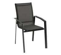 Hespéride Fauteuil de Jardin empilable Axant Anthracite & Graphite