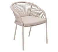 Fauteuil de jardin ORYON Argile Aluminium traité époxy, Oléfine Hespéride