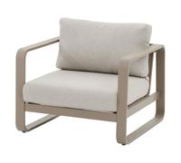 HESPERIDE - Fauteuil de Salon de Jardin domilly café Aluminium et oléfine
