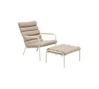Hespéride – Fauteuil relax de jardin SOLANI – Argile, acier époxy, Texaline, anti-rouille renforcé