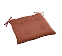 Hespéride - Galette de Chaise carrée 4 Points Terracotta
