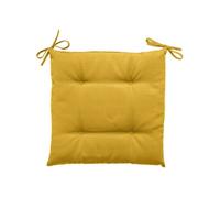 Hespéride - Galette de chaise d'extérieur Korai - 40 x 40 cm - Jaune moutarde - Korai