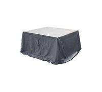 Housse de protection pour table carrée M HAMBO - 165 x 165 x 80 cm - Gris