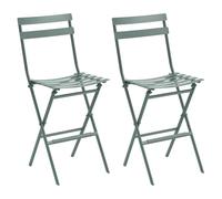 Hespéride Lot de 2 chaises Hautes Pliantes de Jardin Greensboro Vert Olive