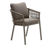 HESPERIDE - Lot de 2 fauteuils de Jardin oriengo café